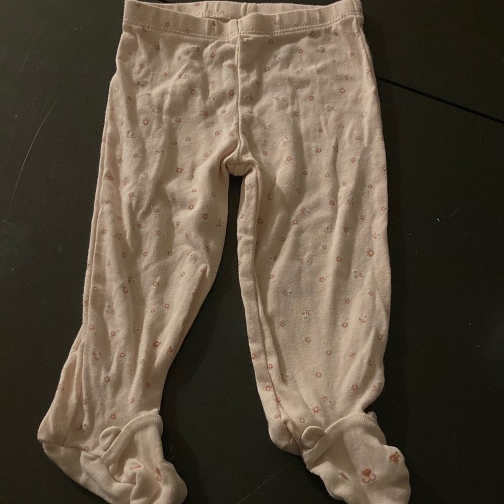 Carter's Cream Floral Baby Leggings